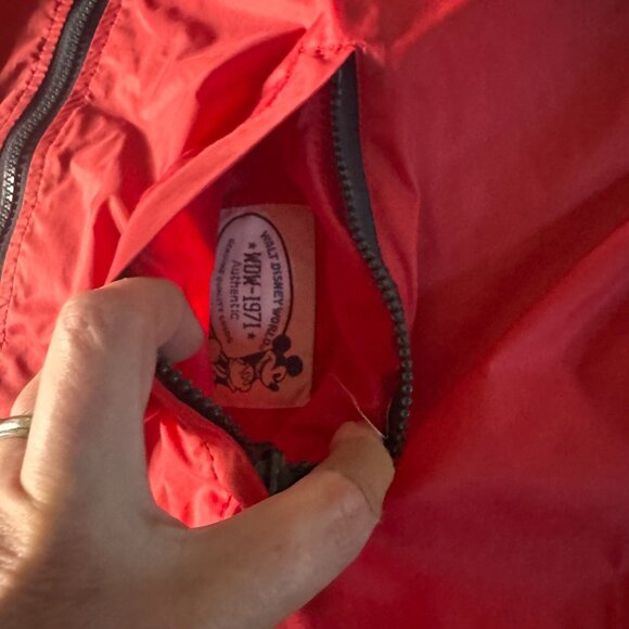 Walt Disney World Mickey Mouse Hooded Windbreaker Jacket Adult M Full Zip WDW‎ - Picture 5 of 6